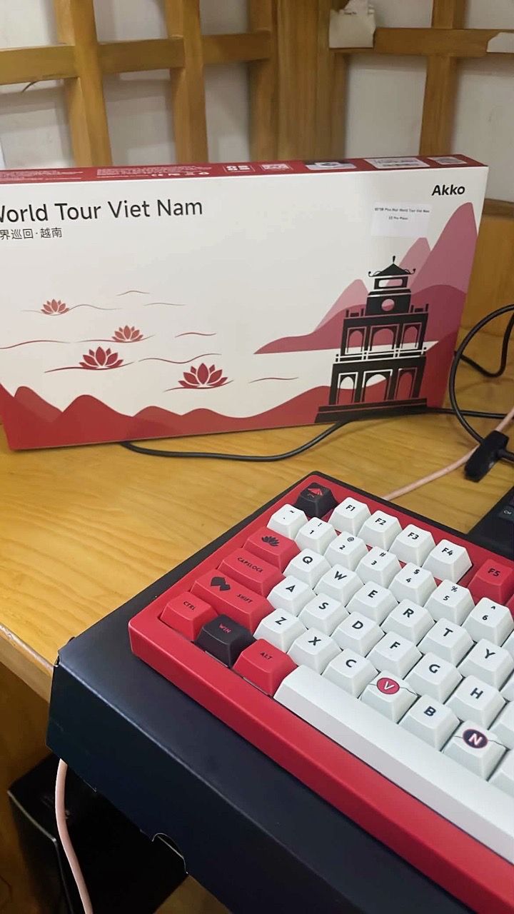 Bàn phím AKKO 5075B Plus Red World Tour