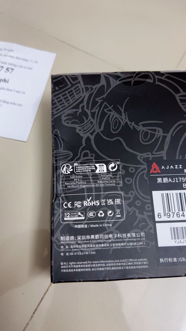 AJAZZ AJ179 Pro với dock sạc
