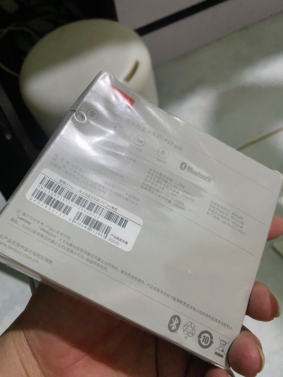 Tai nghe Lenovo LP27 PRO sử dụng Bluetooth 5.4