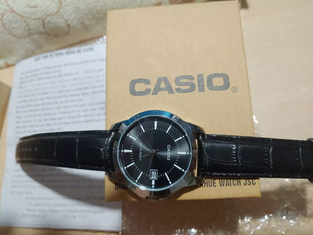 Chi tiết thiết kế mặt số Casio MTP-V004L-1AUDF
