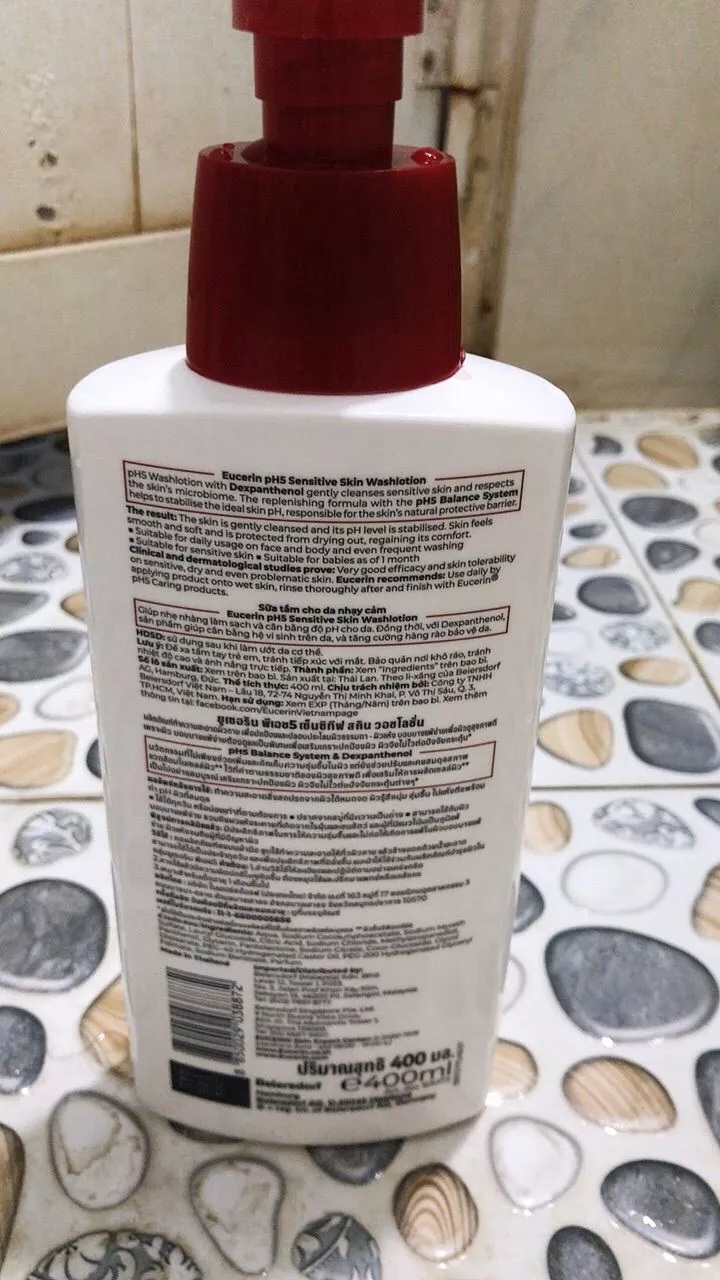 Sữa tắm Eucerin pH5 Washlotion 400ml - thông tin sản phẩm