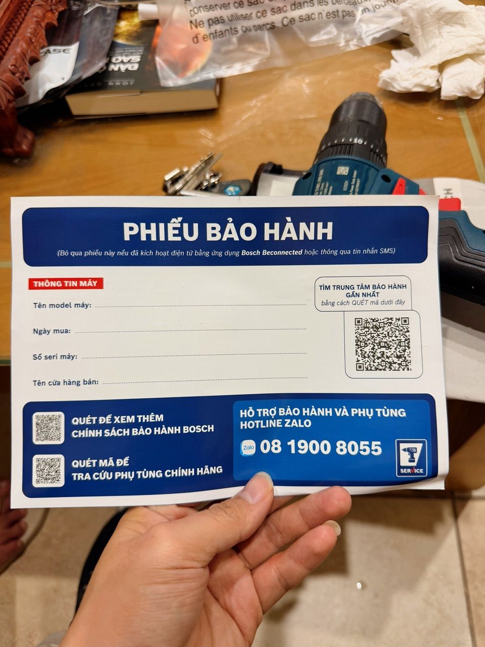 Bộ máy khoan Bosch kèm va li