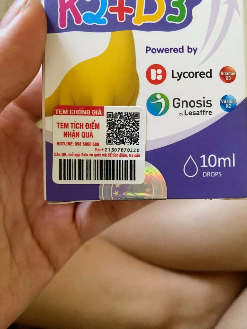 Vitamin D3K2 Lineabon thực tế