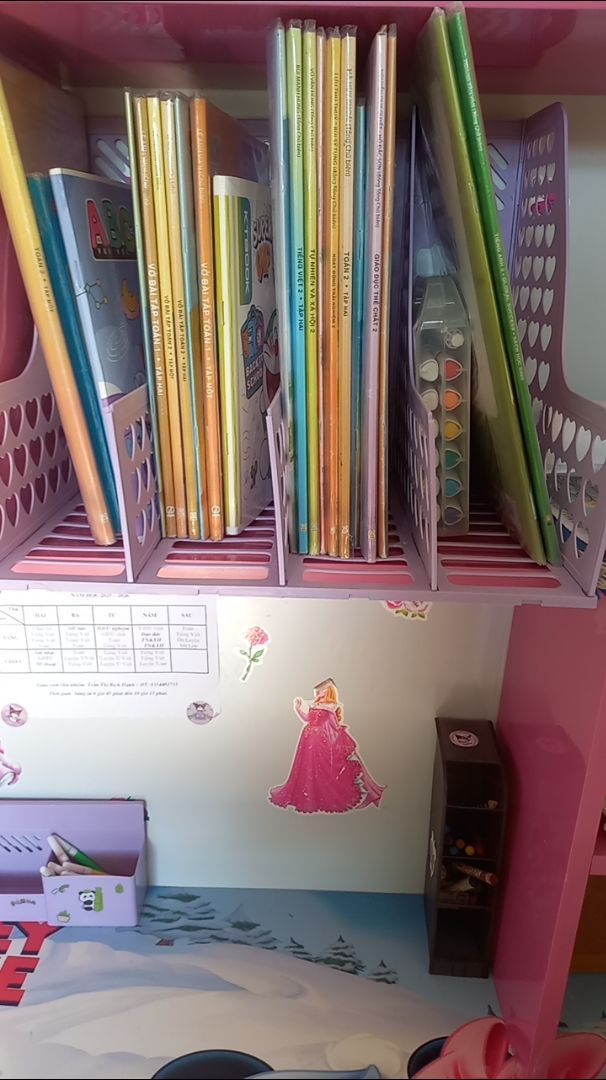 [Tặng Sticker] Giá Để Tài Liệu,  4 Ngăn, 2 tầng. Kệ Nhựa Đựn - ảnh 3