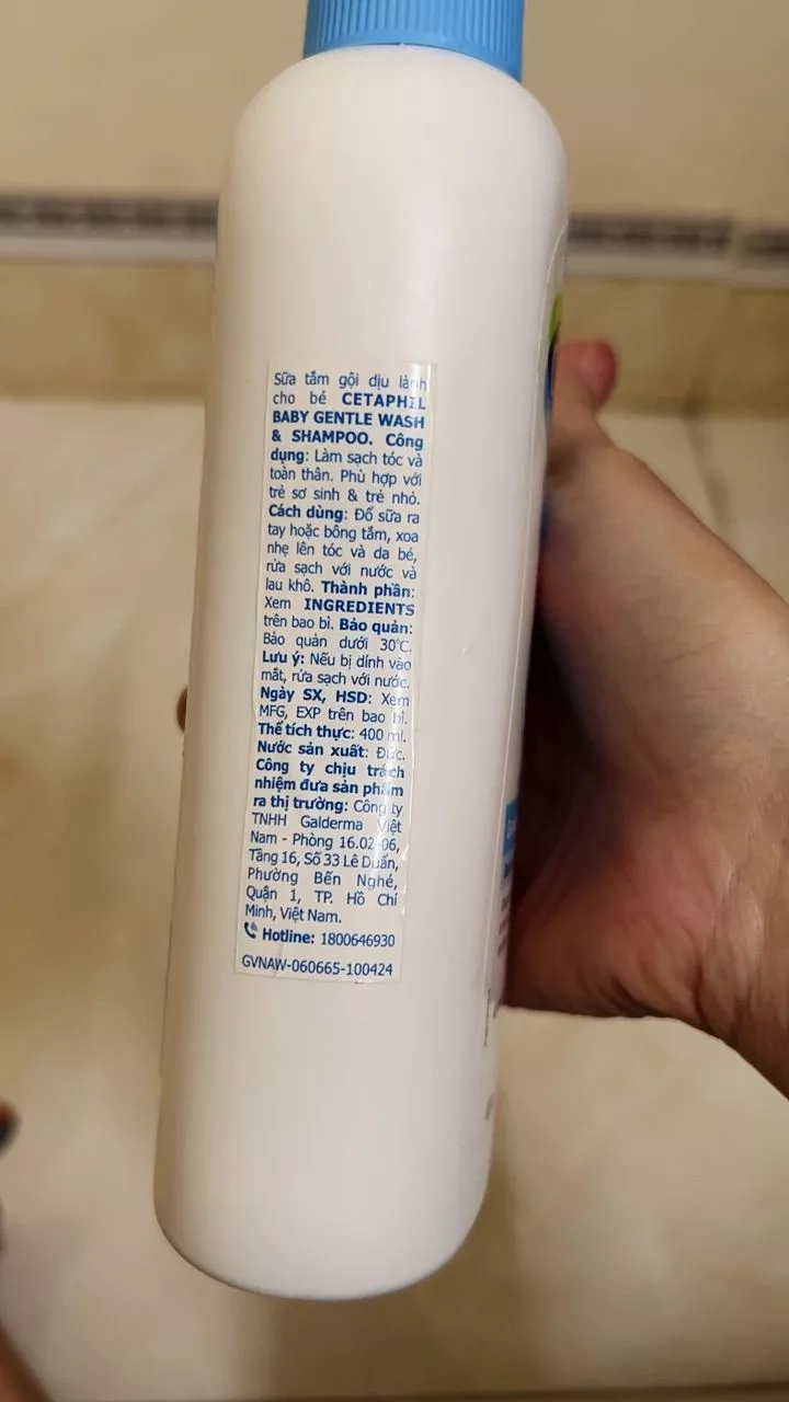 Cetaphil Baby Gentle Wash Shampoo 2in1 400ml