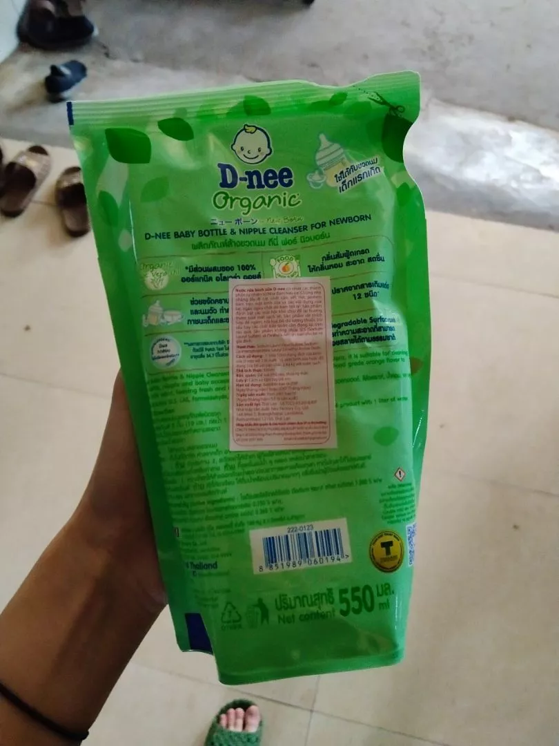 Bao bì nước rửa bình sữa D-nee