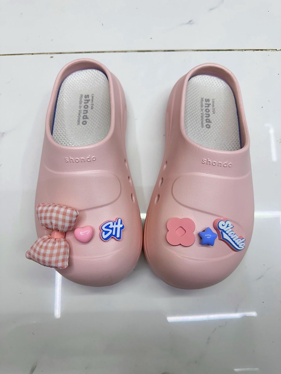 Dép Mule Chic Shondo đế cao