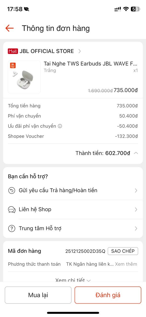 Tai nghe TWS JBL Wave Flex 2