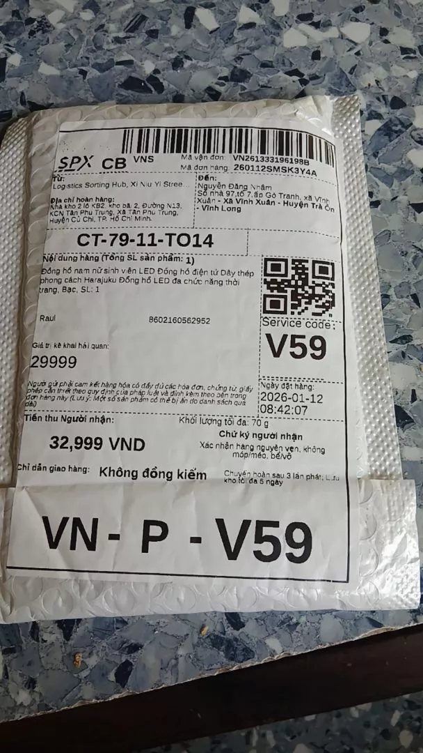 Đồng hồ LED điện tử nam nữ sinh viên phong cách Harajuku dây hợp kim