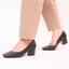 Giày da mềm cao gót mũi vuông 5 phân công sở tiếp viên hàng không Annmodels_A5002DT