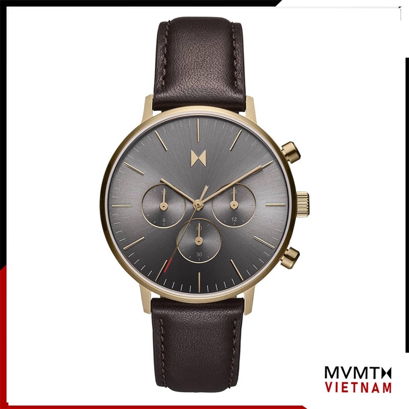 Đồng hồ nam MVMT Legacy Traveler Grizzly Brown 42mm | Shopee Việt Nam
