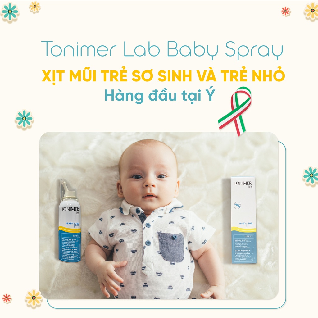 [✨COMBO+QUÀ XỊN] Xịt Mũi Đẳng Trương Tonimer Lab Baby Spray Vệ Sinh Mũi Cho Trẻ Sơ Sinh Dung Dịch Nước Biển Sâu IMC