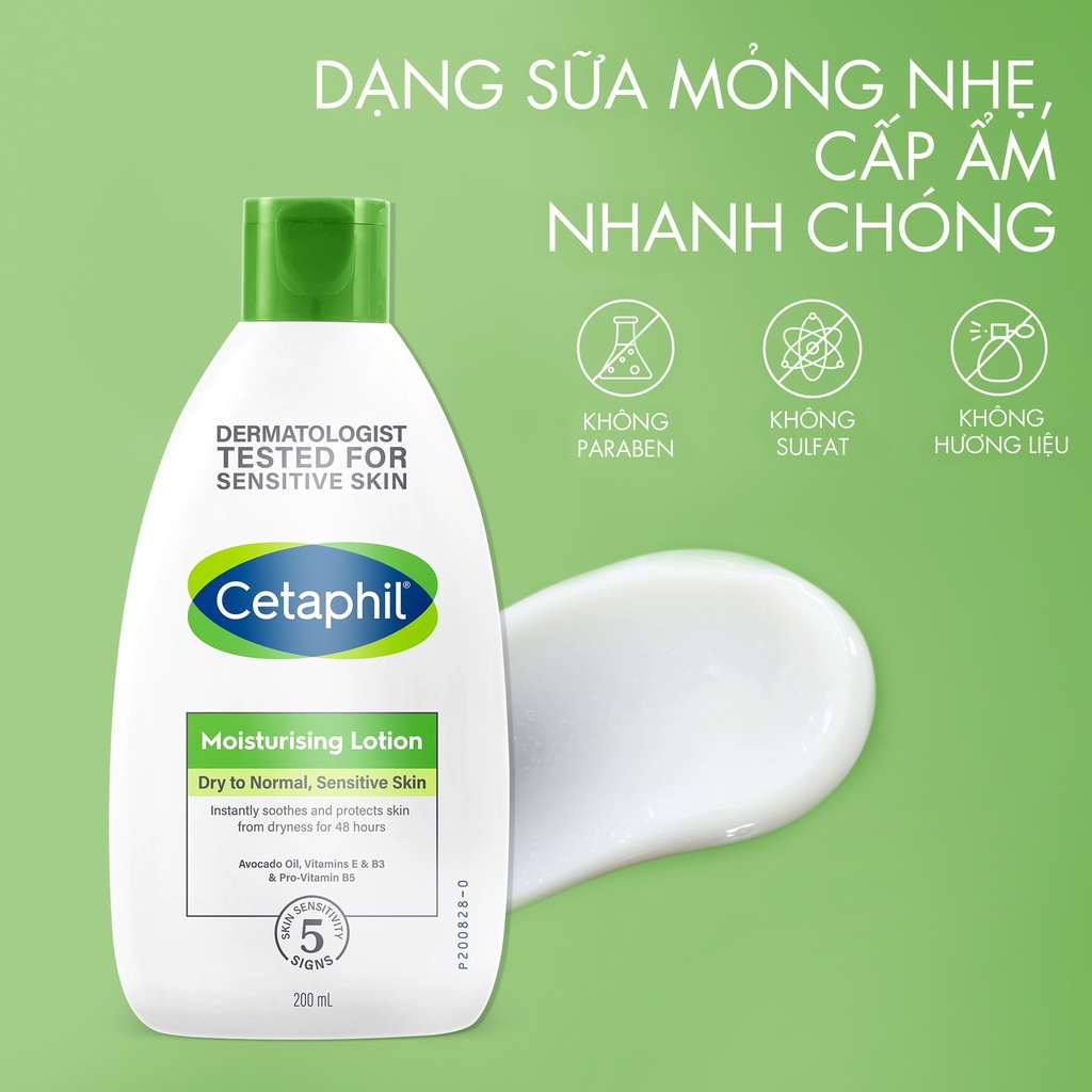 Ảnh Kem Dưỡng Ẩm Cetaphil Moisturising Cream & Lotion Dịu Nhẹ 50G - 118ML - 200ML 4