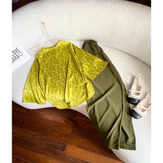 Set Áo Bà Ba Nữ Xanh Non + Quần Ống Rộng – Đồ Đi Chùa, Chụp Ảnh Vintage, Phong Cách Nhẹ Nhàng