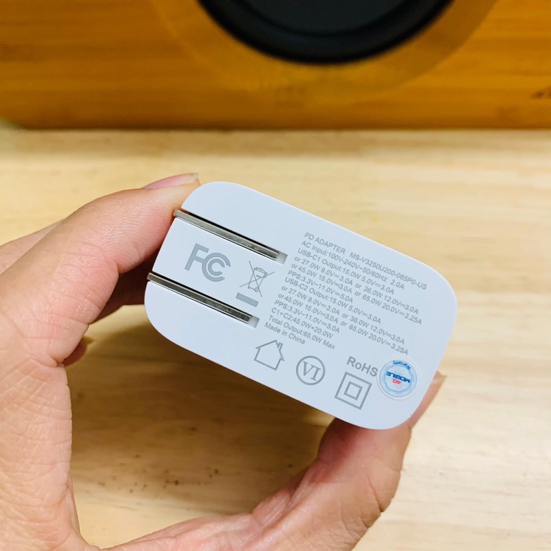 Củ sạc nhanh 65w GaN 2 cổng C PD/PPS Ultranet