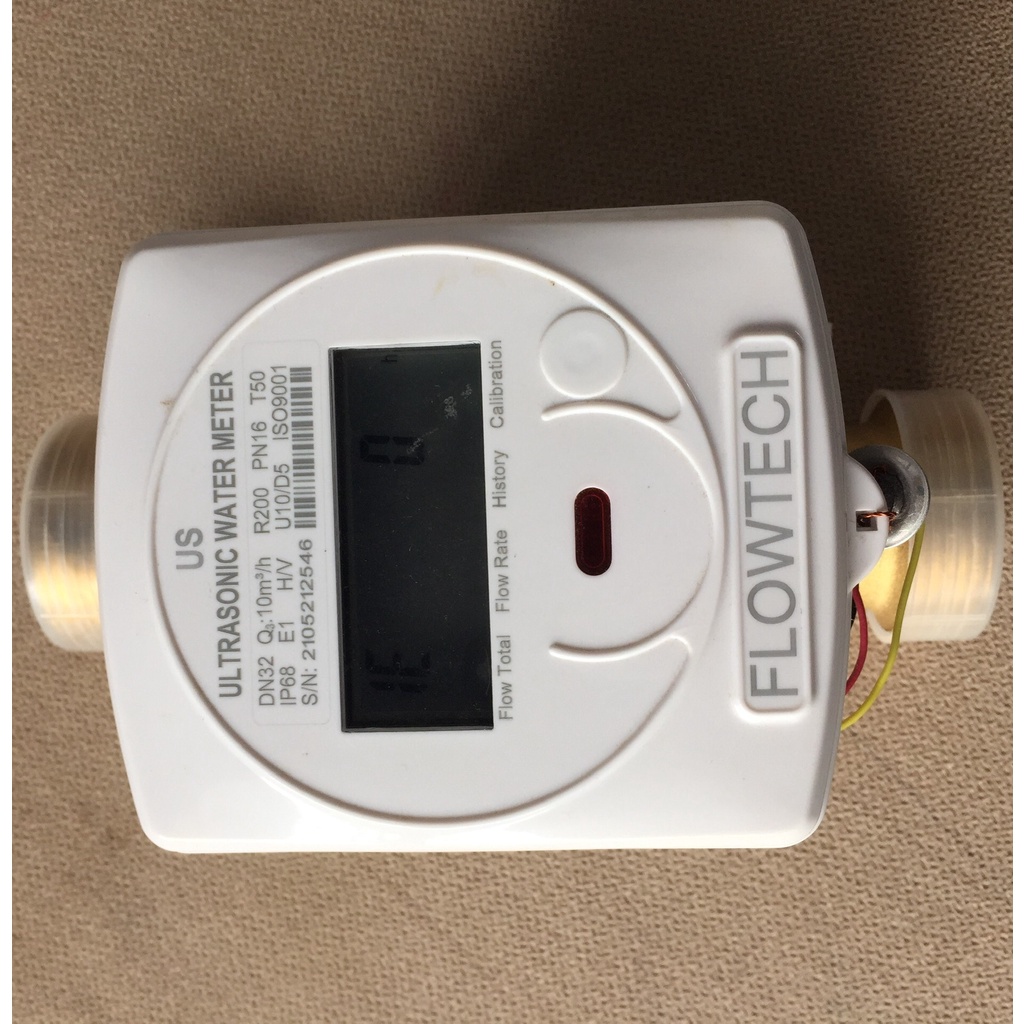 Đồng hồ điện tử DN32 Flowtech model US giao thức Mob-Bus kết nối BMS ...