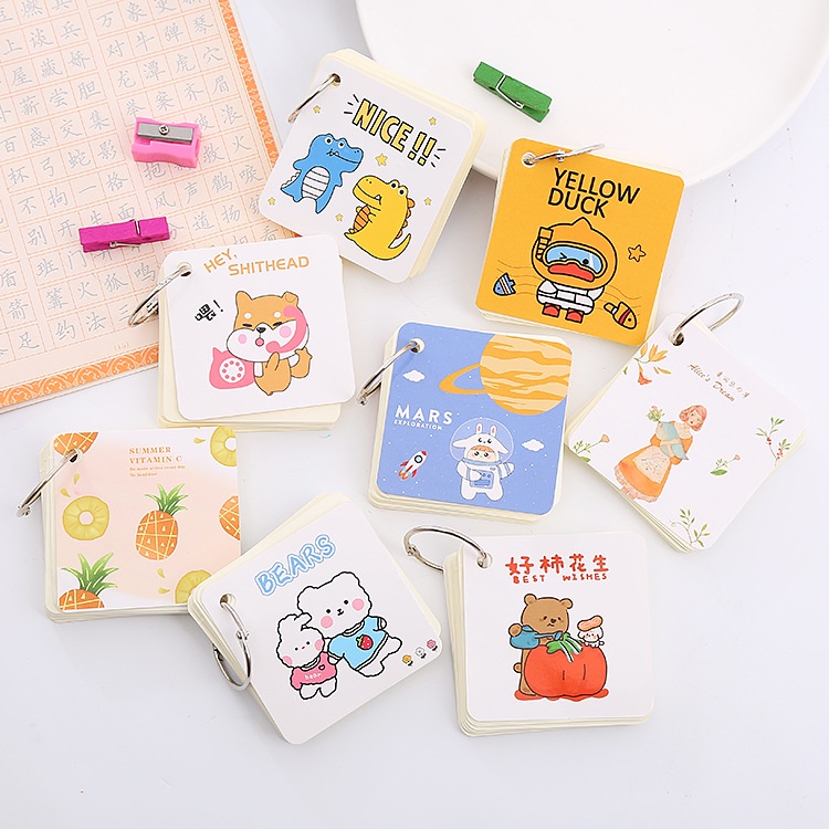3 Giấy Nhớ 80 Tờ Vuông Kèm Móc Gấu Xinh Bear