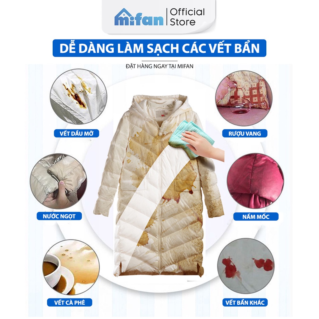 Ảnh Chai Xịt Giặt Khô Áo Khoác Mifan 200ml - Bọt làm sạch, vệ sinh quần áo siêu tốc 2