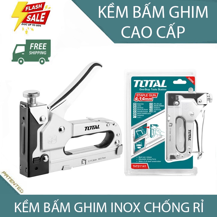 Kìm bấm ghim cầm tay bấm ghim chữ U INOX 304 chống hoen rỉ siêu bền ...