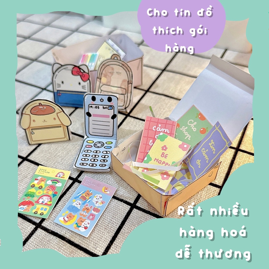 [BÌA MỚI] Bộ Tranh Đồ Chơi Giấy Cô Tiên Xanh Gói Hàng Dụng Cụ Học Tập ...