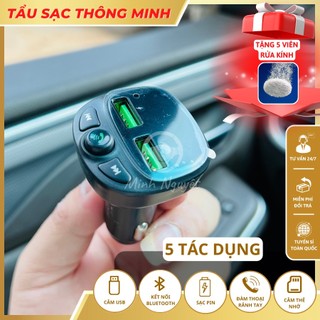 Tẩu sạc ô tô, tẩu blutooth cho ô tô, xe tải không có màn hình