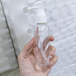 Chai Nhựa Trong Vòi Van Trắng 100ml Xinh Xắn - CT10KV