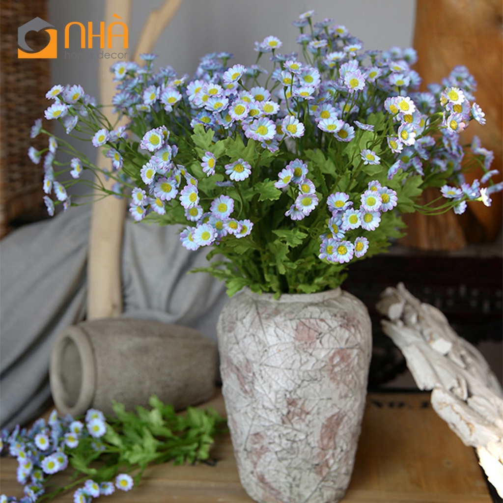 Hoa Cúc Bi Nhỏ Trang Trí Nhà Cửa Phong Cách Vintage