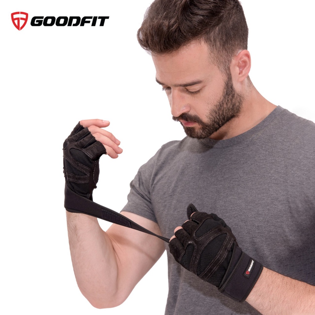 Găng tay tập gym có quấn GoodFit GF201G