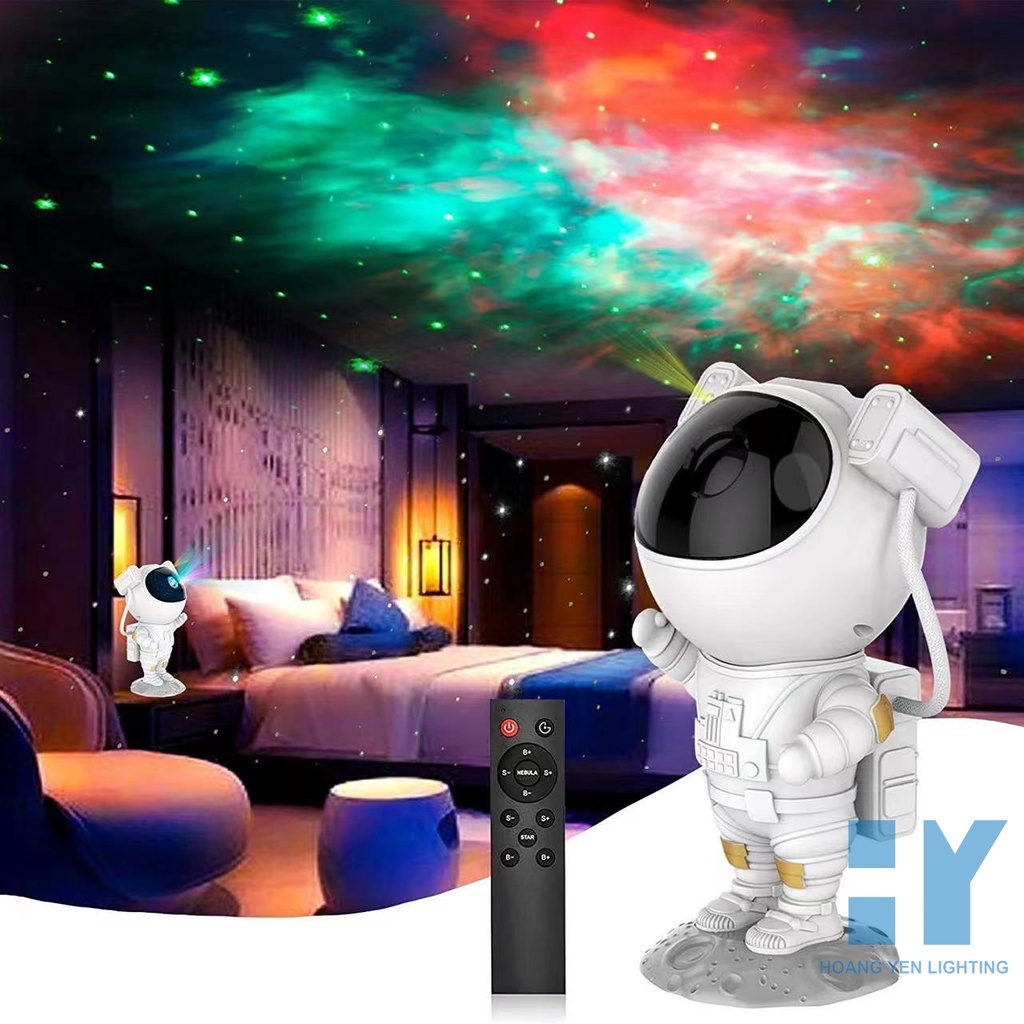 Đèn Phi Hành Gia chiếu sao đèn ngủ chiếu sao GALAXY thiên hà laser phiên bản loại mới 2023