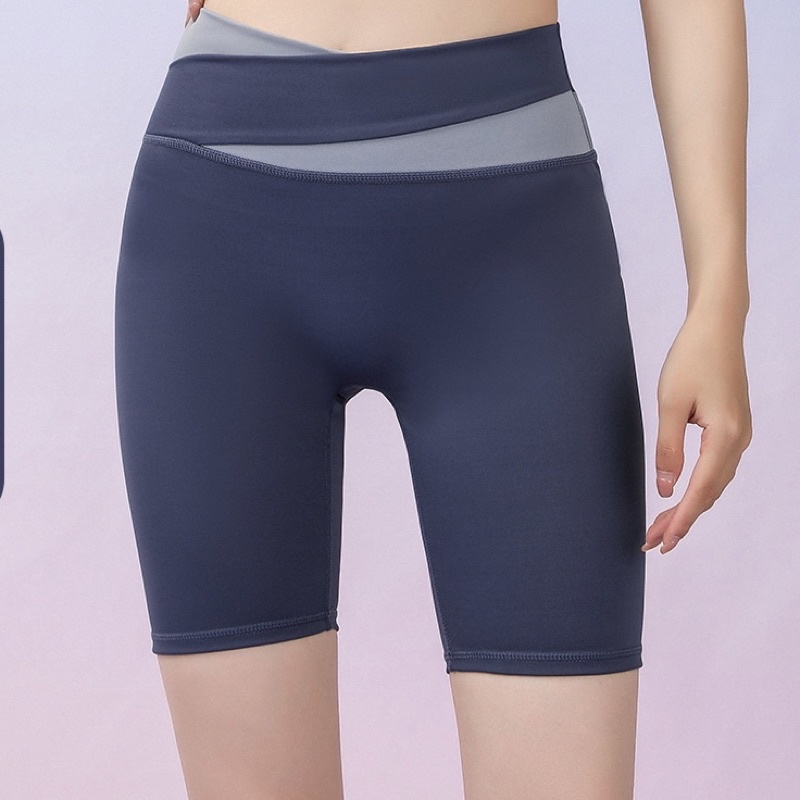 Quần Đùi Tập Gym,Yoga Cạp Cao Tôn Dáng,Co Giãn Thoải Mái