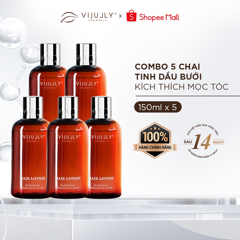 Ảnh Combo 5 Chai Tinh Dầu Bưởi VIJULLY Kích Thích Mọc Tóc 150ml/Chai 1