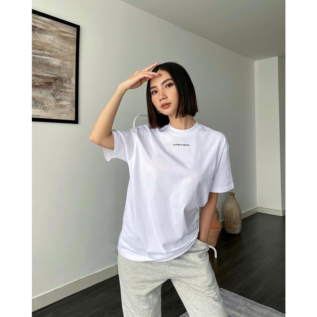 Áo thun nữ BLACKDOKI-NUMERO BASIC ,áo phông hiện đại cá tính chất cotton dày dặn oversize