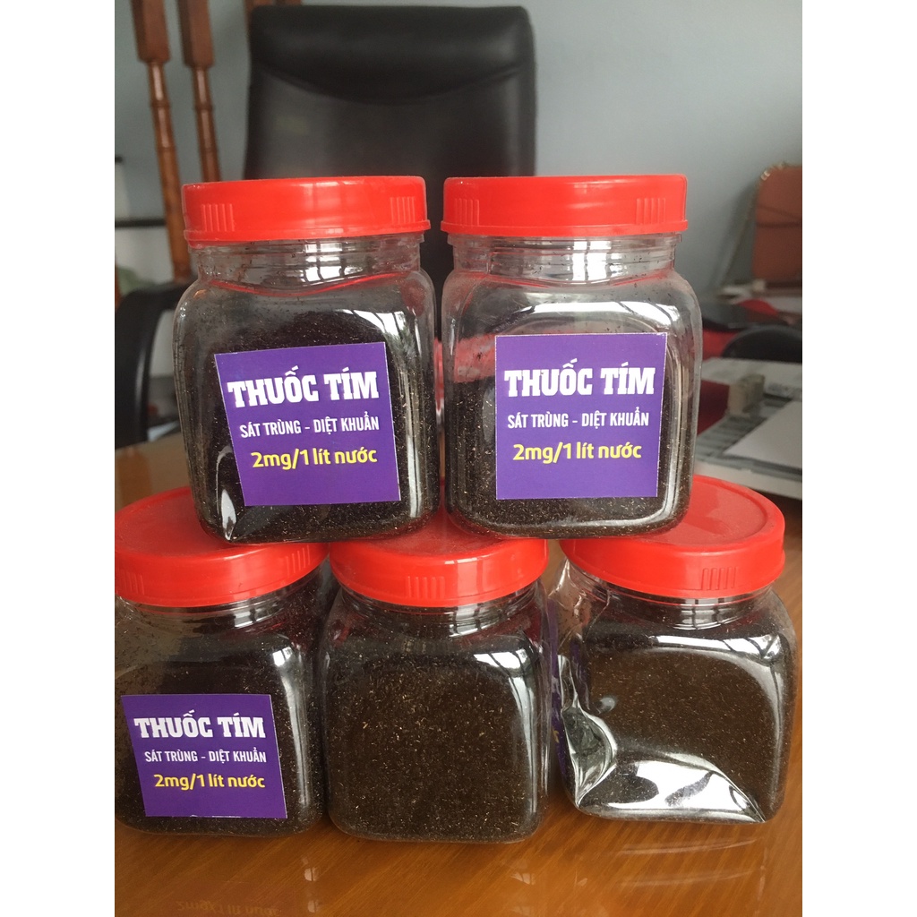 Thuốc tím sát khuẩn,khử trùng cho cá cảnh,khử khuẩn cho nước bể mới hộp 100gram.