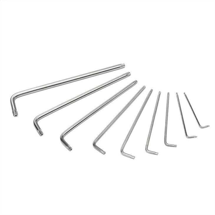 Bộ 9 cây lục giác hoa thị loại dài WORKPRO WP222003 T10-T50, thép CR-V cao cấp, thương hiệu dụng cụ lớn thứ 2 thế giới