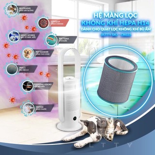 Hệ Màng lọc Hepa H14 cho Quạt lọc không khí bù ẩm Ultty CR022 Hệ lọc 3 lớp hiệu quả - Hàng chính hãng