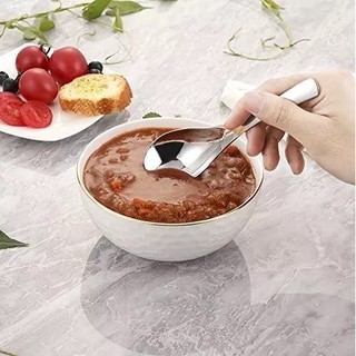 Combo 5 Thìa Cán Ngắn INOX SUS 304 Muỗng dầy dặn (bao test nam châm) Ăn Cơm- Súp - Cháo, Phở .