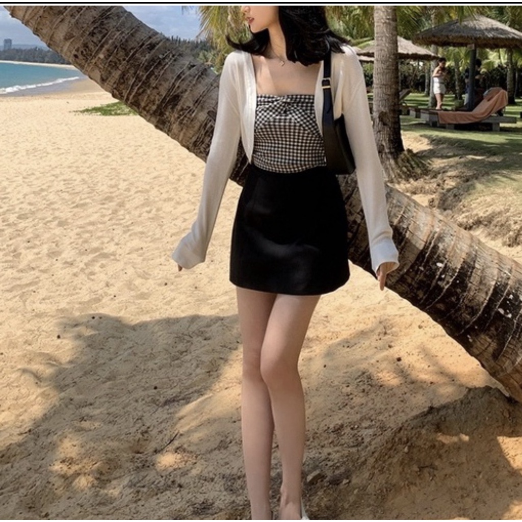 Chân Váy Nữ Kaki Chữ A Co Giãn Lưng Cao Xòe Phồng Trẻ Trung Phong Cách Hàn Quốc Thời Trang