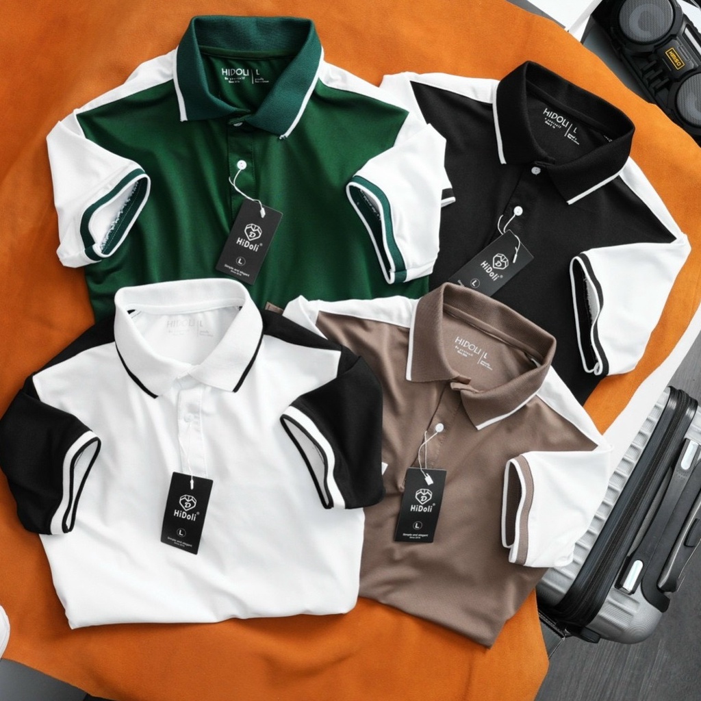 Áo polo nam nữ P011 - P012 - P013 - NPV , áo phông nam nữ kẻ chéo áo đôi trẻ trung