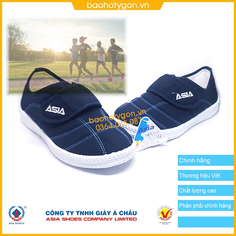 Giày Bata Vải Xanh Sỏ, Cột Dây, Dán Asia nam nữ, giày thể dục lao động ...