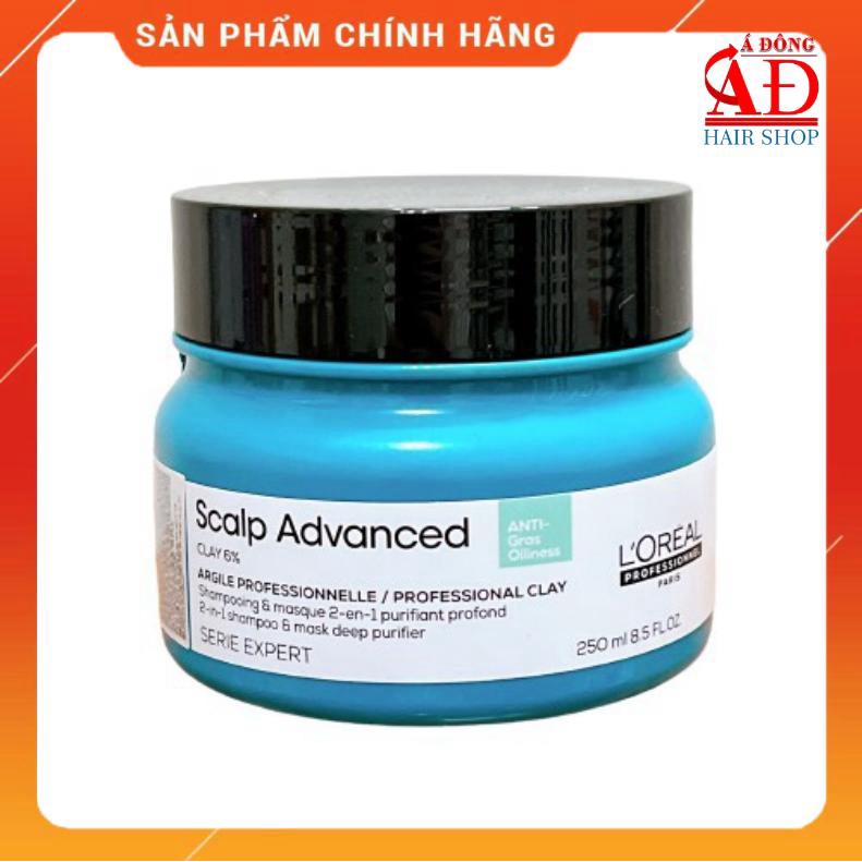 [LOREAL] Mặt nạ đất sét giảm bã nhờn cho tóc & da đầu dư dầu L'OREAL 2 in 1 Scalp Advanced
