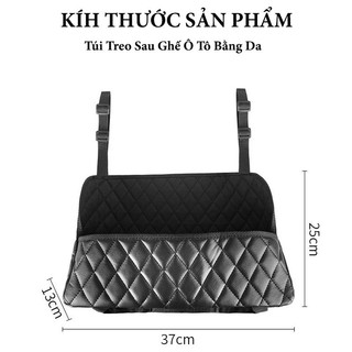 Túi Treo Đồ Sau Ghế Ô Tô, Chất Liệu Bằng Da Ô Tô - Treo Giữa 2 Ghế Tiện Lợi VER 3