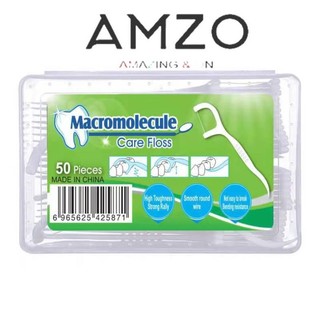 AMZO_HỘP 50 TĂM CHỈ NHA KHOA CHĂM SÓC RĂNG MIỆNG/TĂM XỈA RĂNG KHÔNG GÂY ĐAU NƯỚU/LÀM SẠCH KẼ RĂNG