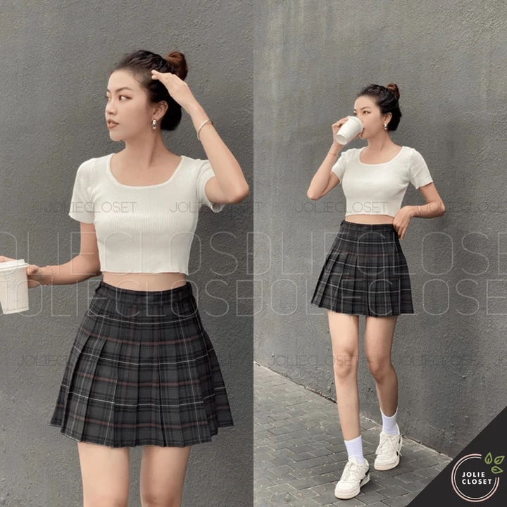 Chân Váy Tennis Xếp Ly Caro Nữ - Form Đẹp, Tôn Dáng, Nhiều Màu | Chân Váy Ngắn Dễ Phối Đồ Hot Trend