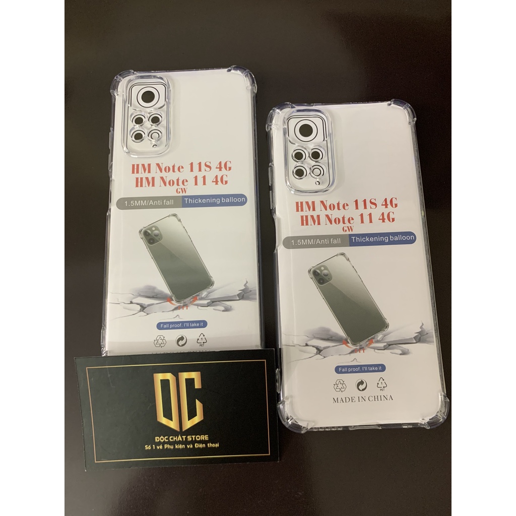 Ốp chống sốc Xiaomi Redmi Note 11/ 11S 4G, bo góc chống va đập cực tốt