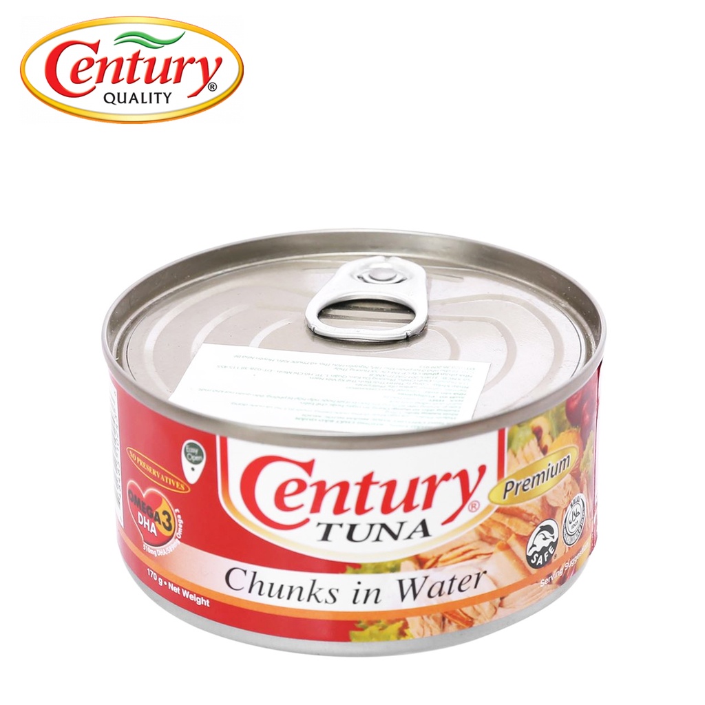 CÁ NGỪ KHÚC NGÂM NƯỚC MUỐI TUNA CHUNKS IN WATER CENTURY 170 GRAM ...