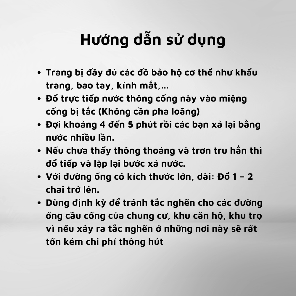 Thông tắc cống, thông tắc bồn cầu, ống thoát nước cực mạnh siêu nhanh 5 phút Sifa 700g/800g chống hôi hiệu quả