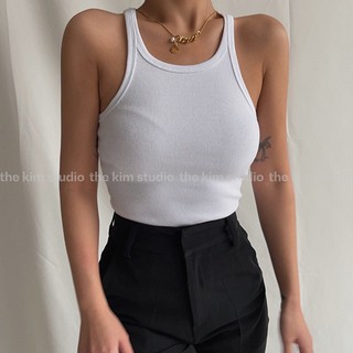 THEKIM Áo ba lỗ thun tăm 100% cotton , áo 3 lỗ sát nách cho nữ A137