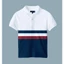 Áo polo nam có cổ bẻ WOO dệt sọc và họa tiết đẹp nổi bật, thể hiện cá tính, chất vải cá sấu cotton phom suông cao cấp