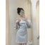 ĐẦM TAPTA VÂN SỌC TAY RỚT⚡HỎA TỐC⚡ MEOINDAHOUSE
