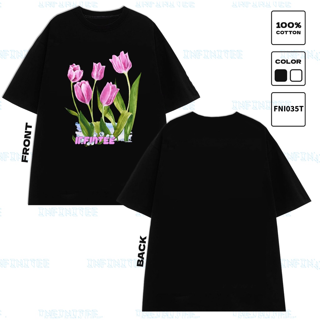 Áo thun INFINITEE Fni035T, Thun 100% Cotton - form rộng Unisex.